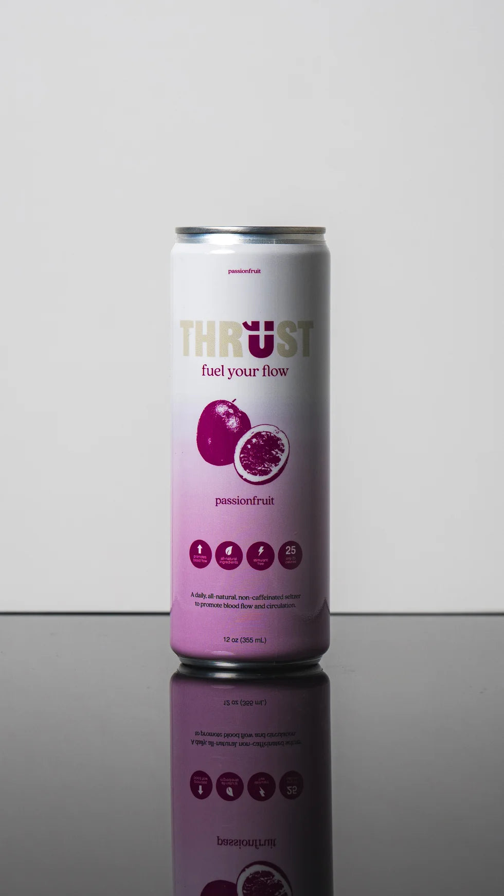Passionfruit Thrust fruit water studio photograph